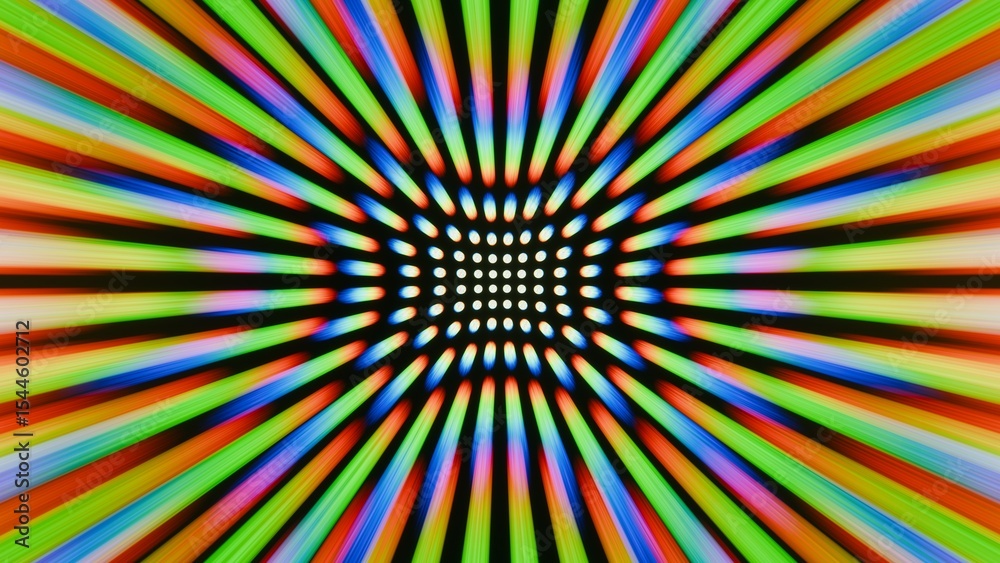 Poster a colorful background with a large, colorful, circular pattern