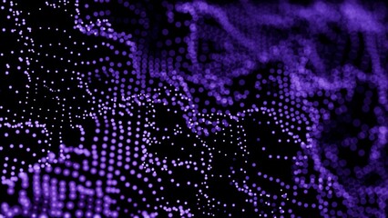 purple dots on black background