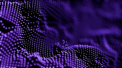 purple dots on black background