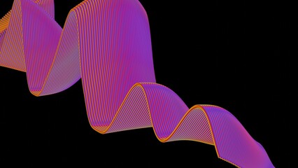 a 3d image of a wave