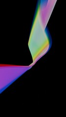a colorful object is shown in the dark