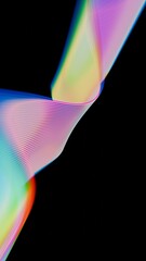 a colorful object is shown in the dark