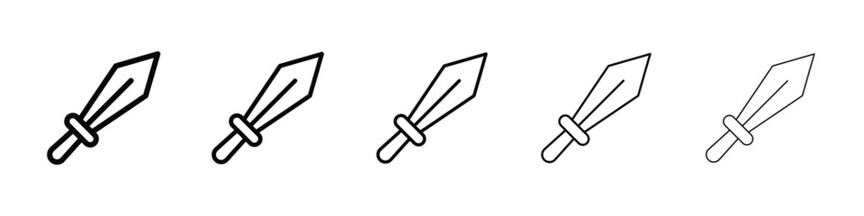 Sword icon filled flat sign concept for web design.