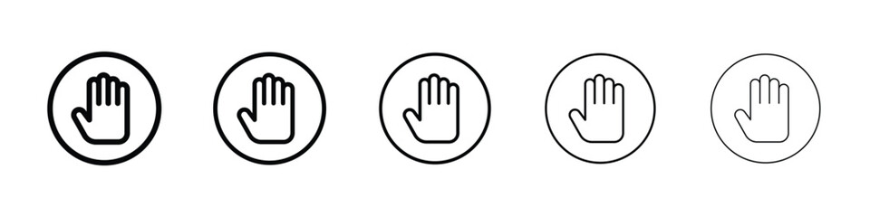 Stop icon filled flat sign concept for web design.