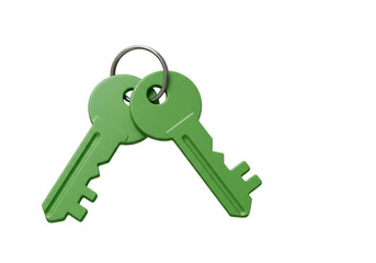 Isolated Pair of Green Keys on a Ring
