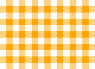 Gingham Check Pattern Orange and White