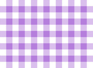 Gingham Check Pattern Purple and White