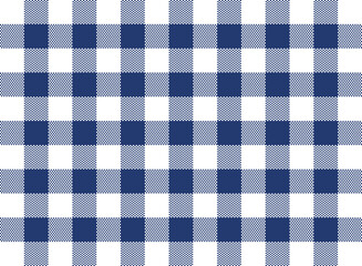 Gingham Check Pattern Navy and White