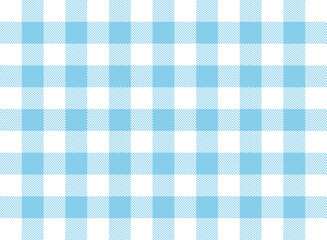 Gingham Check Pattern Light Blue and White