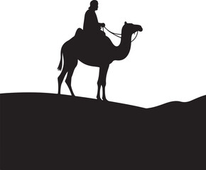 Desert Camel Ride Silhouette Bundle