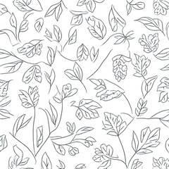 Fototapeta premium seamless pattern with flowers