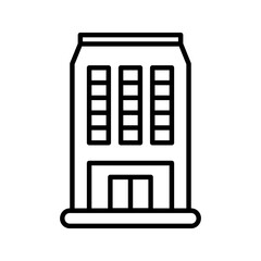 Lineart Icon apartment for property management and housing service branding