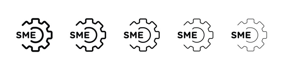 SME icon filled flat sign concept for web design.