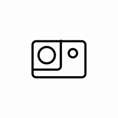 action camera icon icon sign vector