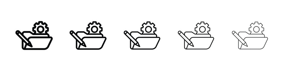 Product development icon filled flat sign concept for web design.