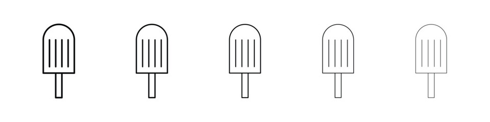 Popsicle icon filled flat sign concept for web design.