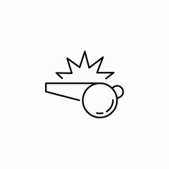 loud whistle sound icon sign vector