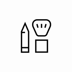 pencil tools brush icon sign vector