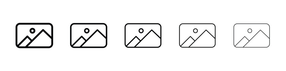 Picture icon filled flat sign concept for web design.