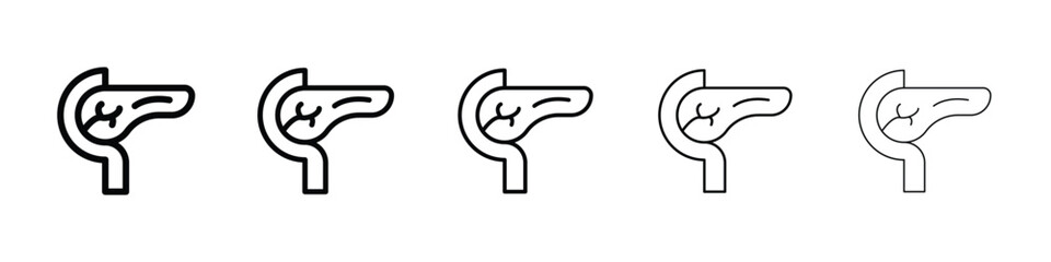 pancreas icon filled flat sign concept for web design.