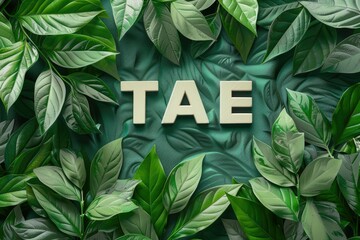 Premium Quality Picture of a Picture of a Plant with the Word Tea on it