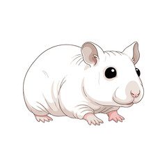 hamster vector illustration on white background