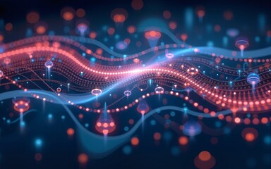 Obraz premium information source organization, flowing diagrams, dynamic visuals, vibrant organizational flowcharts, seamless transitions, data elements arranged symmetrically, glowing highlights, sharp graphics,