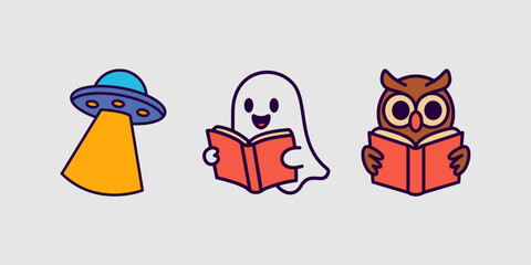 education icon mascot cartoon