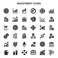 Investment Icons vector.