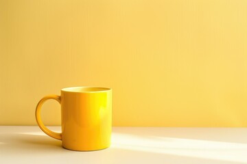 Pixel Perfect Image of Still Life of a Yellow Mug
