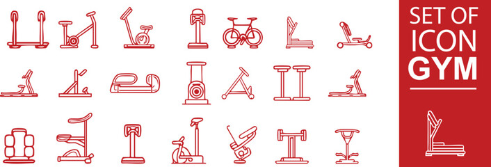 Minimalist line art symbols of workout gear, yoga poses, and fitness tools. A versatile vector set ideal for UI design, fitness apps, gym branding, and modern sport-themed graphics