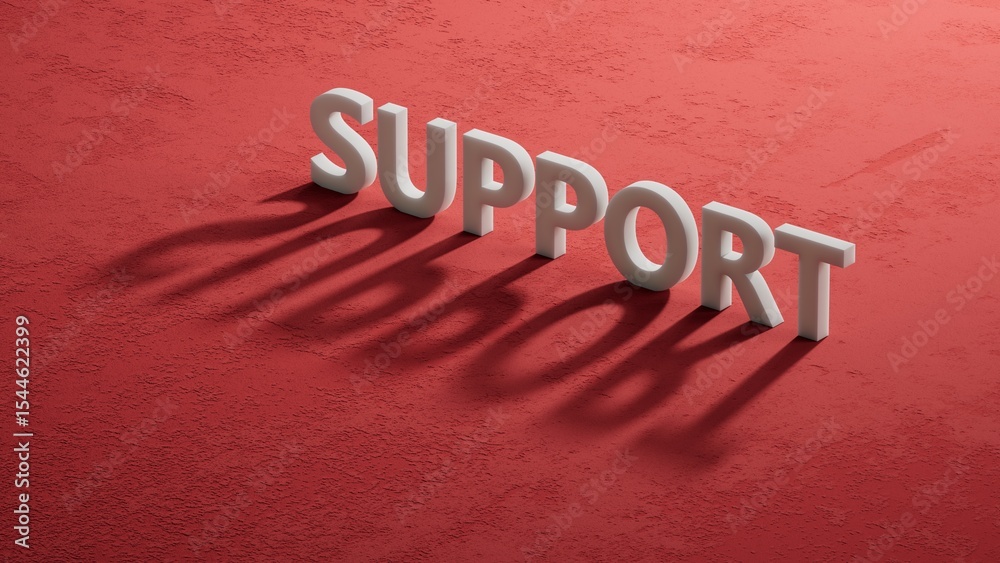Poster support.3d illustration of shadow of 3d charcaters.close up of shadow of 3d charcaters,3d rendering 