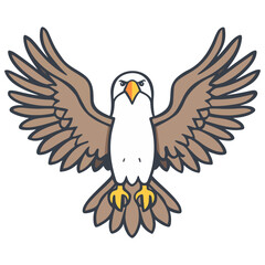 Obraz premium eagle, animal, vector, transparent background, beak, wildlife, nature, predator, raptor, isolated, feather, feathers, bird of prey, symbol, hawk, freedom, wing, fly, biology