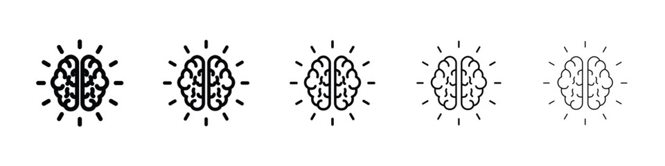 Mind research icon filled flat sign concept for web design.