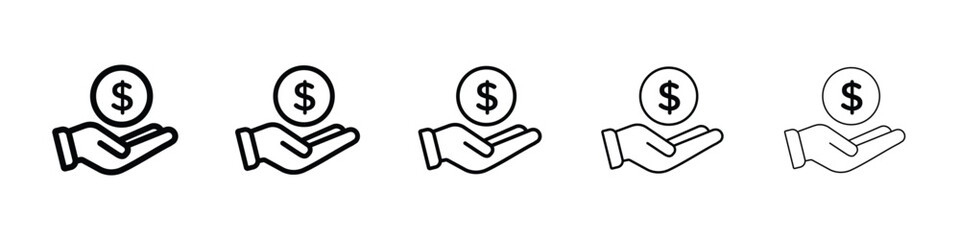 loan icon filled flat sign concept for web design.