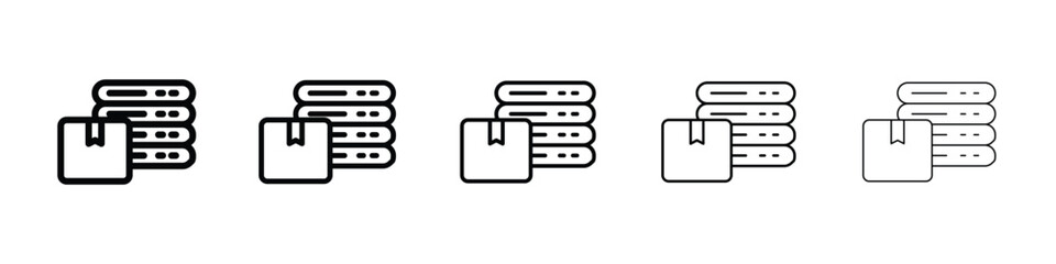 Master data icon filled flat sign concept for web design.