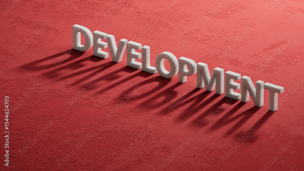Poster development.3d illustration of shadow of 3d charcaters.close up of shadow of 3d charcaters,3d render
