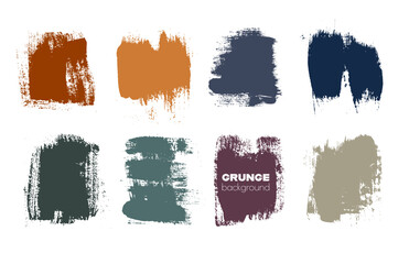 Vintage paint ink brush strokes