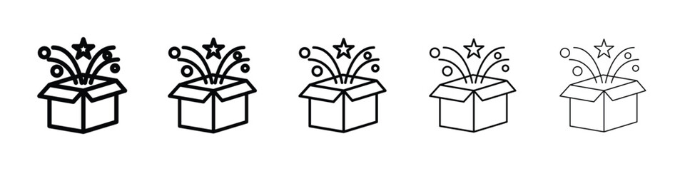 Magic box icon filled flat sign concept for web design.