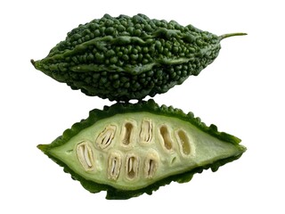 Bitter Gourd (Momordica charantia) Isolated on White Background
Bitter gourd or Momordica charantia...