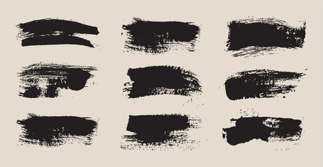 Grunge black banners