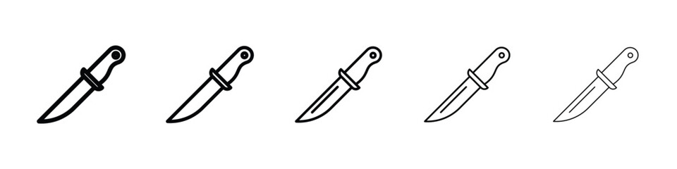 knife icon filled flat sign concept for web design.