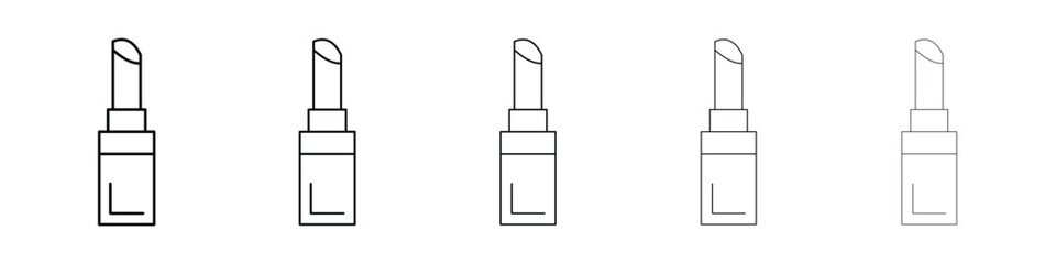 Lipstick icon filled flat sign concept for web design.