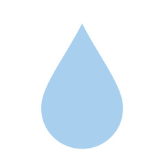 Fototapeta premium Single Light Blue Water Drop Icon Illustration.