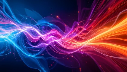 Abstract Design with Signal Color Palette