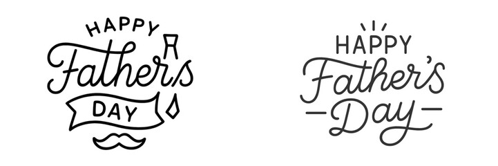 Creative designs celebrating Father's Day with unique typography and playful elements for meaningful gifting ideas