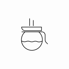 coffee pot icon sign vector