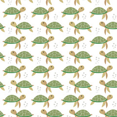 Fototapeta premium Turtle pattern design vector