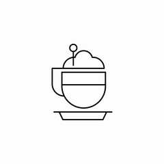 cup of cappuccino icon sign vector