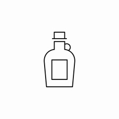 olive oil bottle icon sign vector